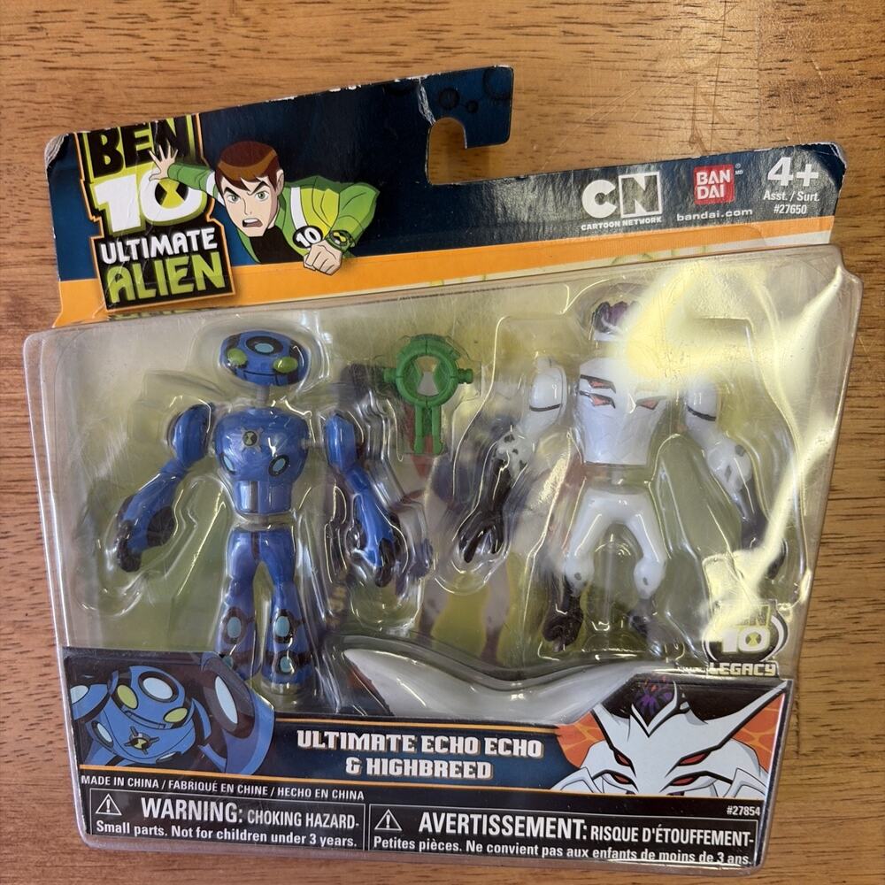 NEW 2011 Ben 10 ULTIMATE ECHO ECHO & HIGHBREED Alien Creation Figure Set NIP